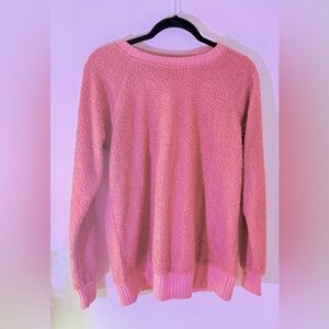 Pink Lily Soft Pink Crew Neck Sweater